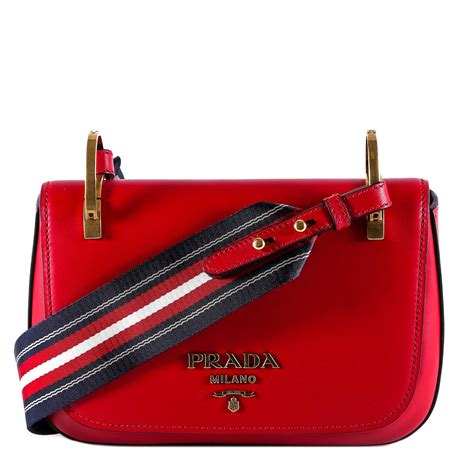 big prada bag|Prada bag with colorful strap.